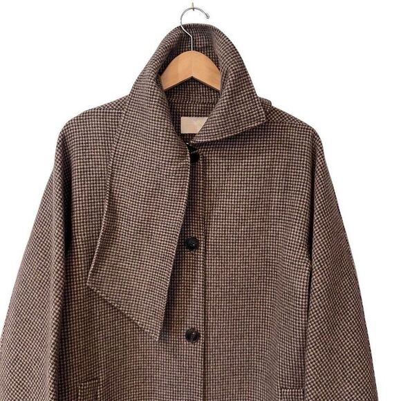 Vanessa Bruno Womens Brown Wool and Cashmere Blend Coat Size 36 Small Oversized - Picture 5 of 16